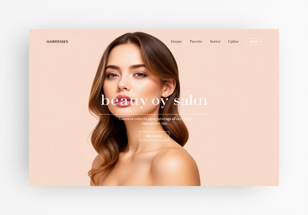 Aperçu site Salon de beauté — Studio Zahra